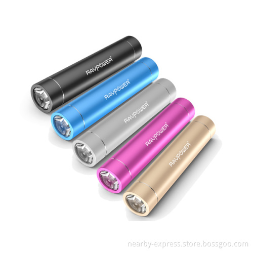 Unique iSmart Technology Quick Charge Power Bank Amazon Best Seller RAVPower RP-PB08 Lipstick Battery Charger